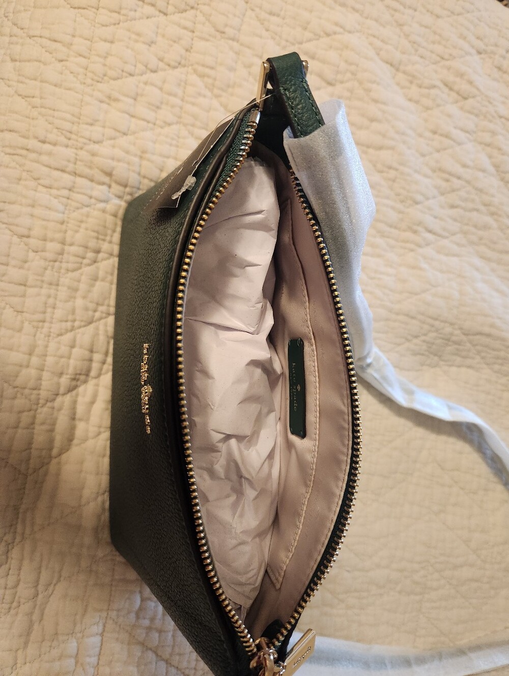 Brand new Kate Spade Green Leather Crossbody Bag - Picture 3 of 4
